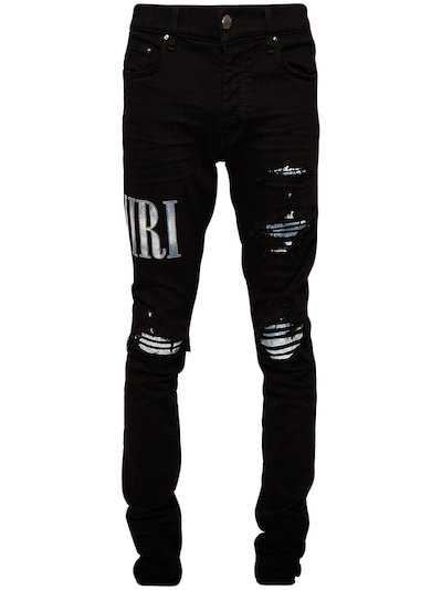 amiri jeans embroidered
