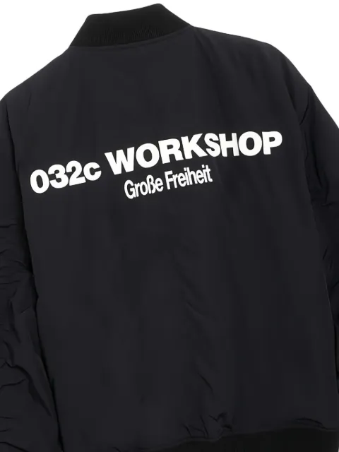 032C 로고 자수 봄버 자켓