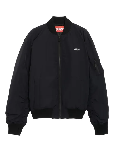 032c logo-embroidered bomber jacket