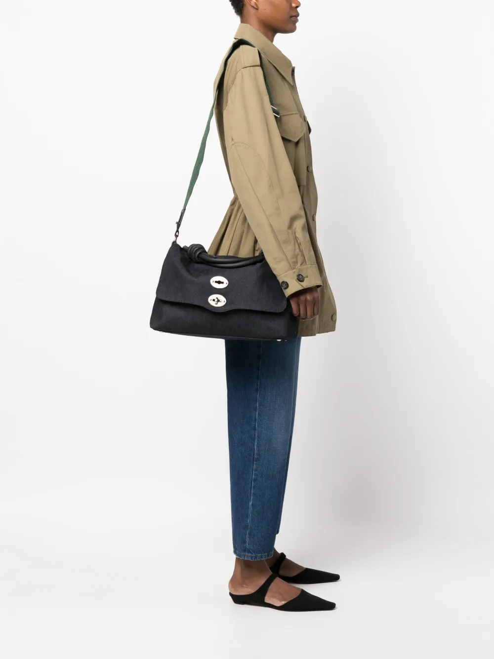 Zanellato Postina grote shopper - Blauw