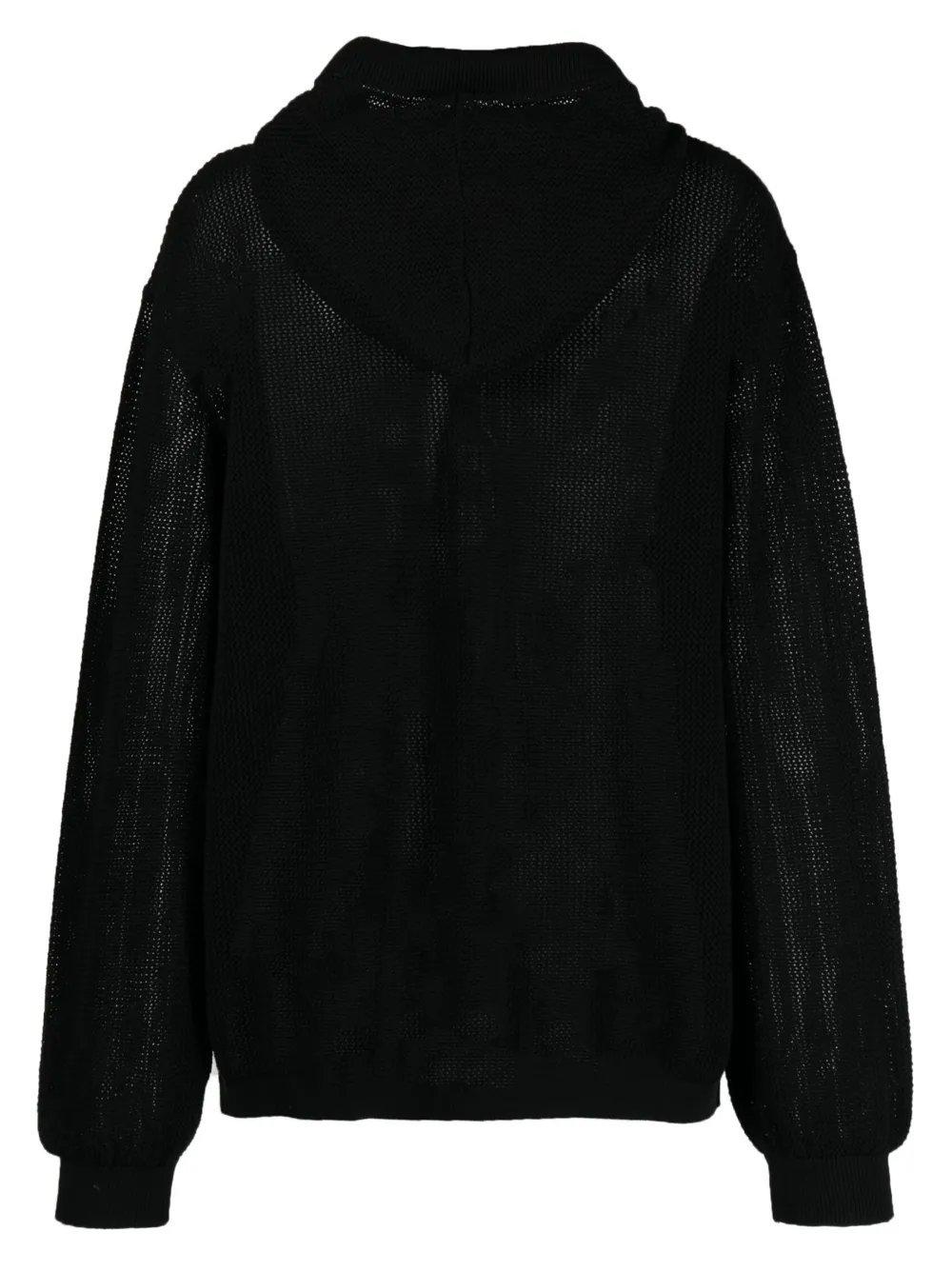 Black fluffy hoodie on sale