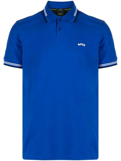 BOSS - Paul embroidered-logo polo shirt