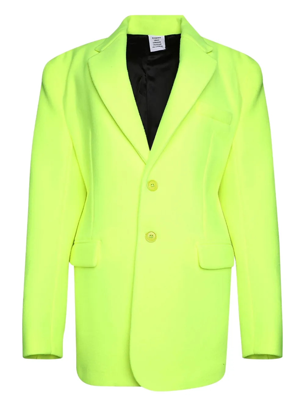 VETEMENTS long-sleeve blazer | Yellow | Image 1
