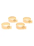 Versace Medusa-head napkin rings (set of four) - Gold