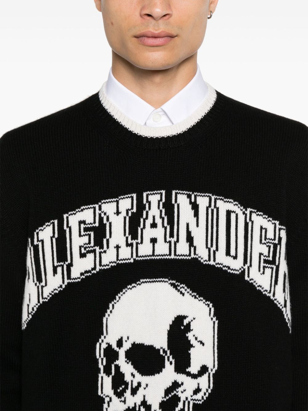 Alexander McQueen intarsia-logo sweater Men