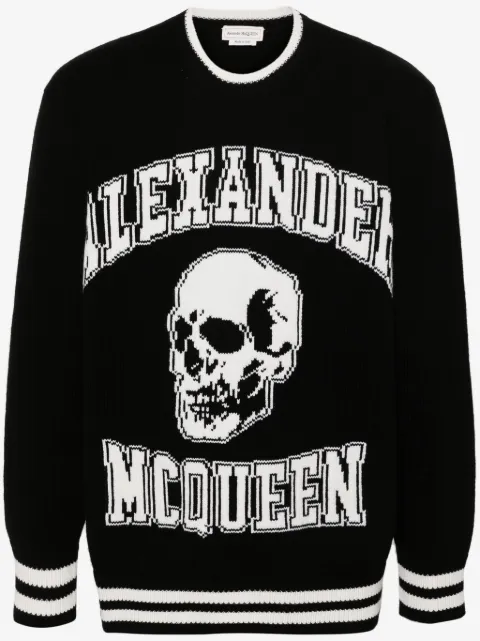Alexander McQueen intarsia-logo sweater