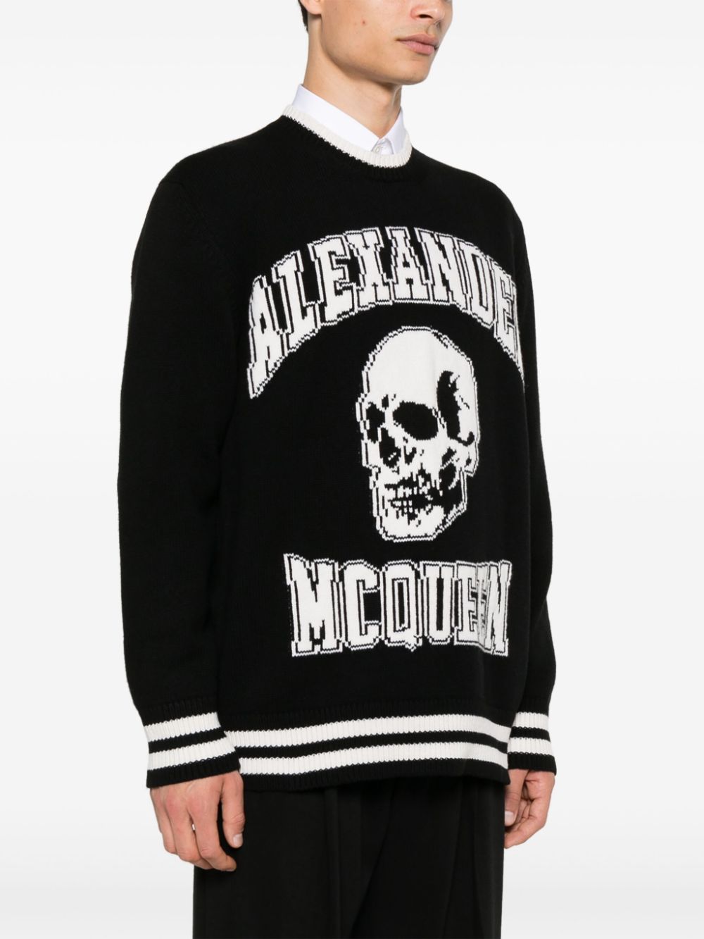 Alexander McQueen intarsia-logo sweater Men