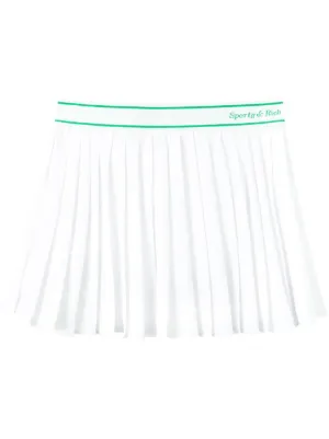 Elastic waist hotsell pleated mini skirt