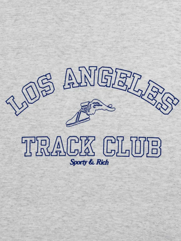 Sporty & Rich Track Club crew-neck Sweatshirt | Grey | FARFETCH