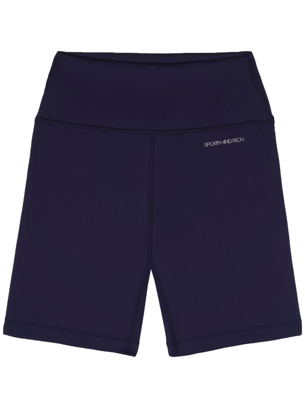 Sporty & Rich logo-print biker shorts - Blue