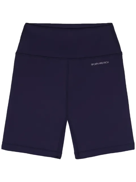 Sporty & Rich logo-print biker shorts