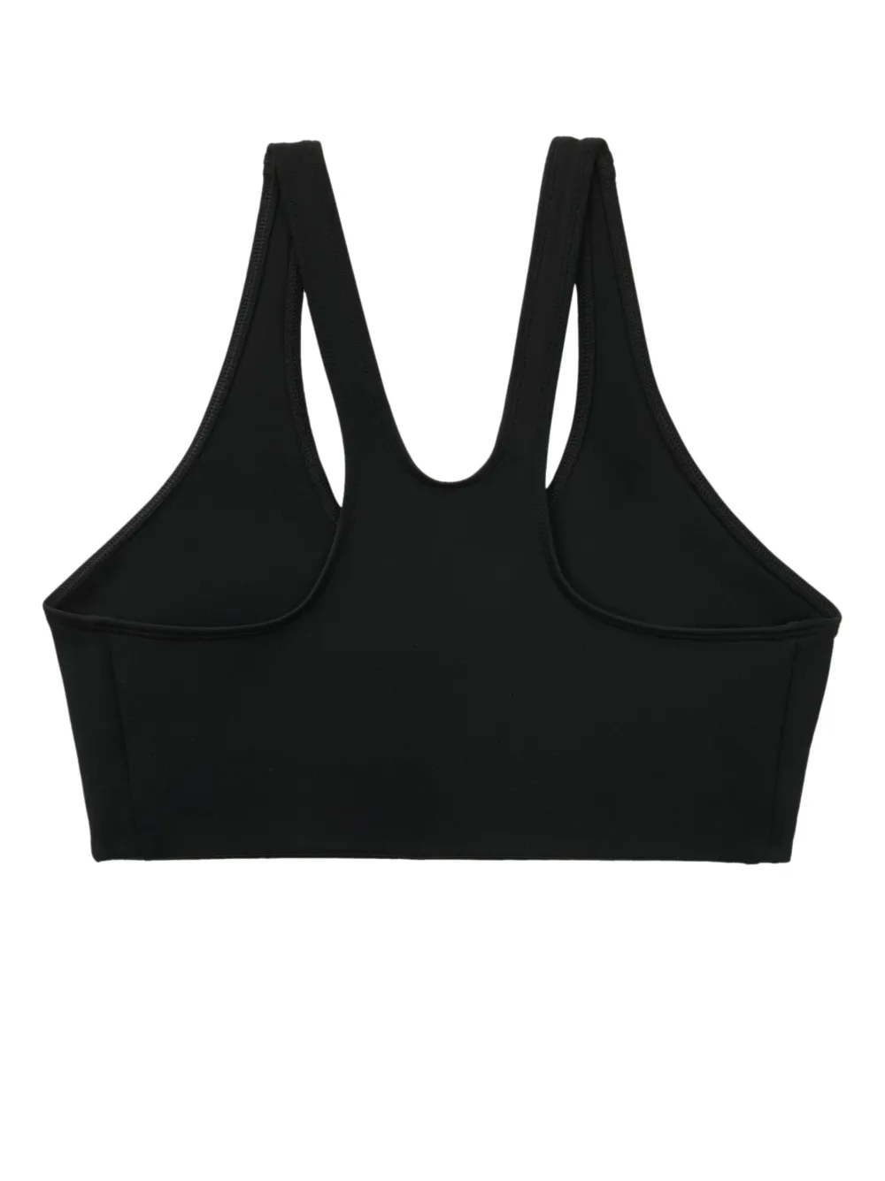 Shop Sporty And Rich Logo-print Sports Bra In Black