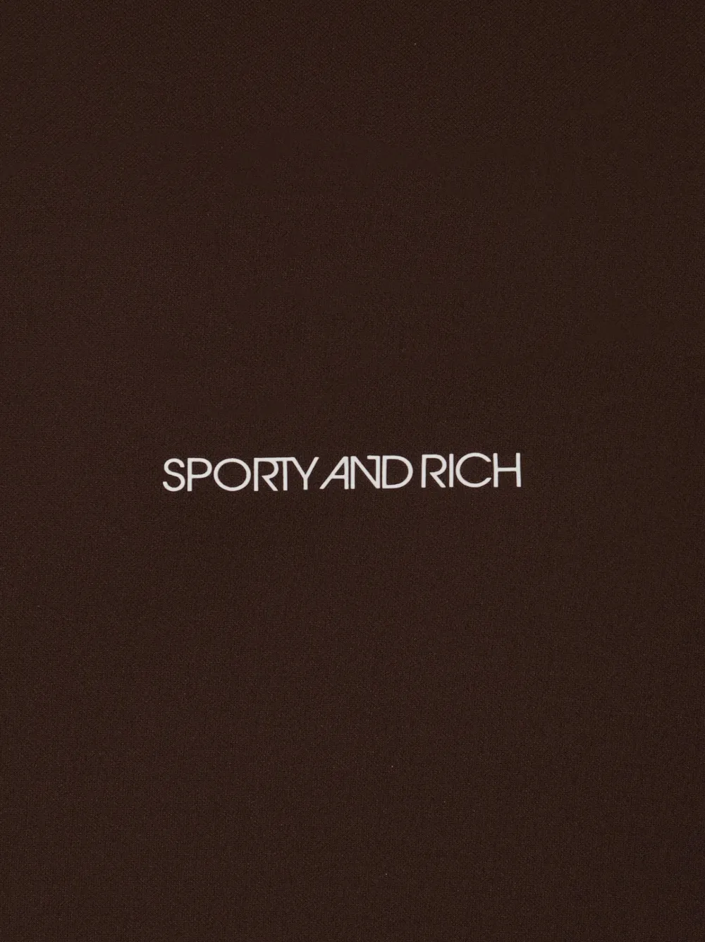 Sporty And Rich N.03 Logo-print Leggings In Chocolate