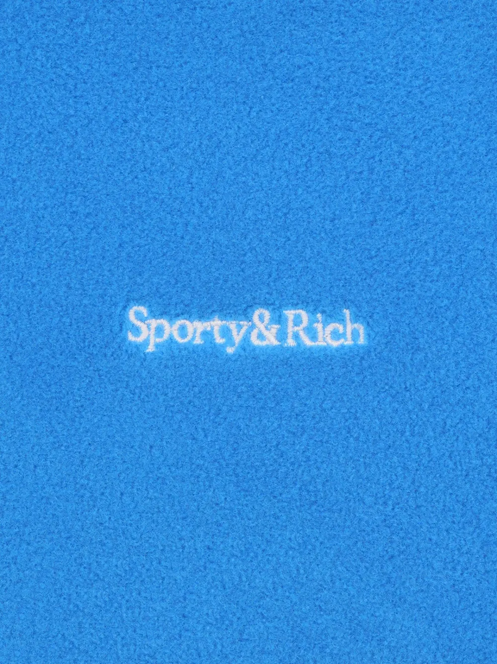 SPORTY AND RICH EMBROIDERED-LOGO FLEECE HOODIE