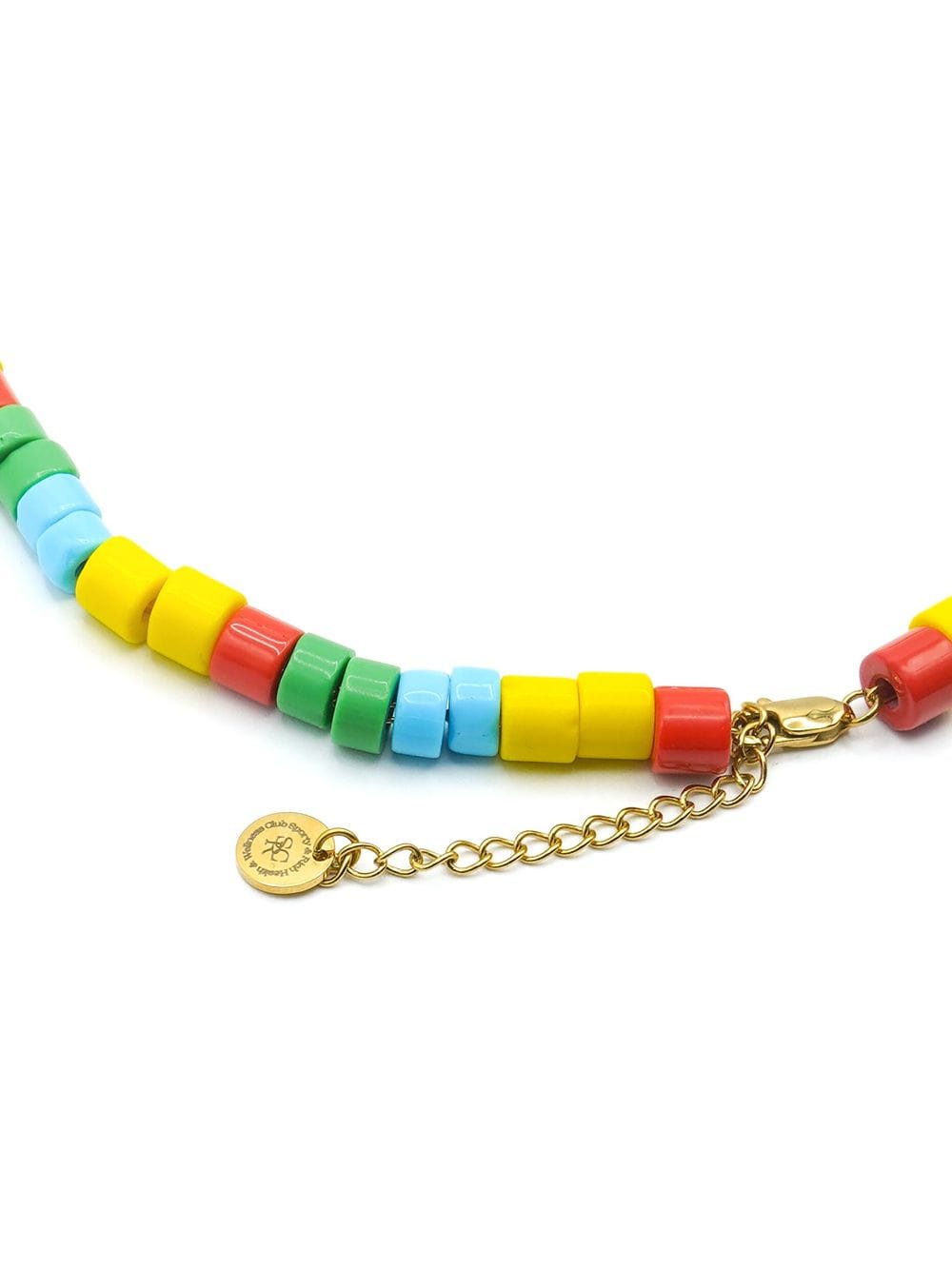 Shop Sporty And Rich Wellness Bead-embellished Bracelet In Multicolour