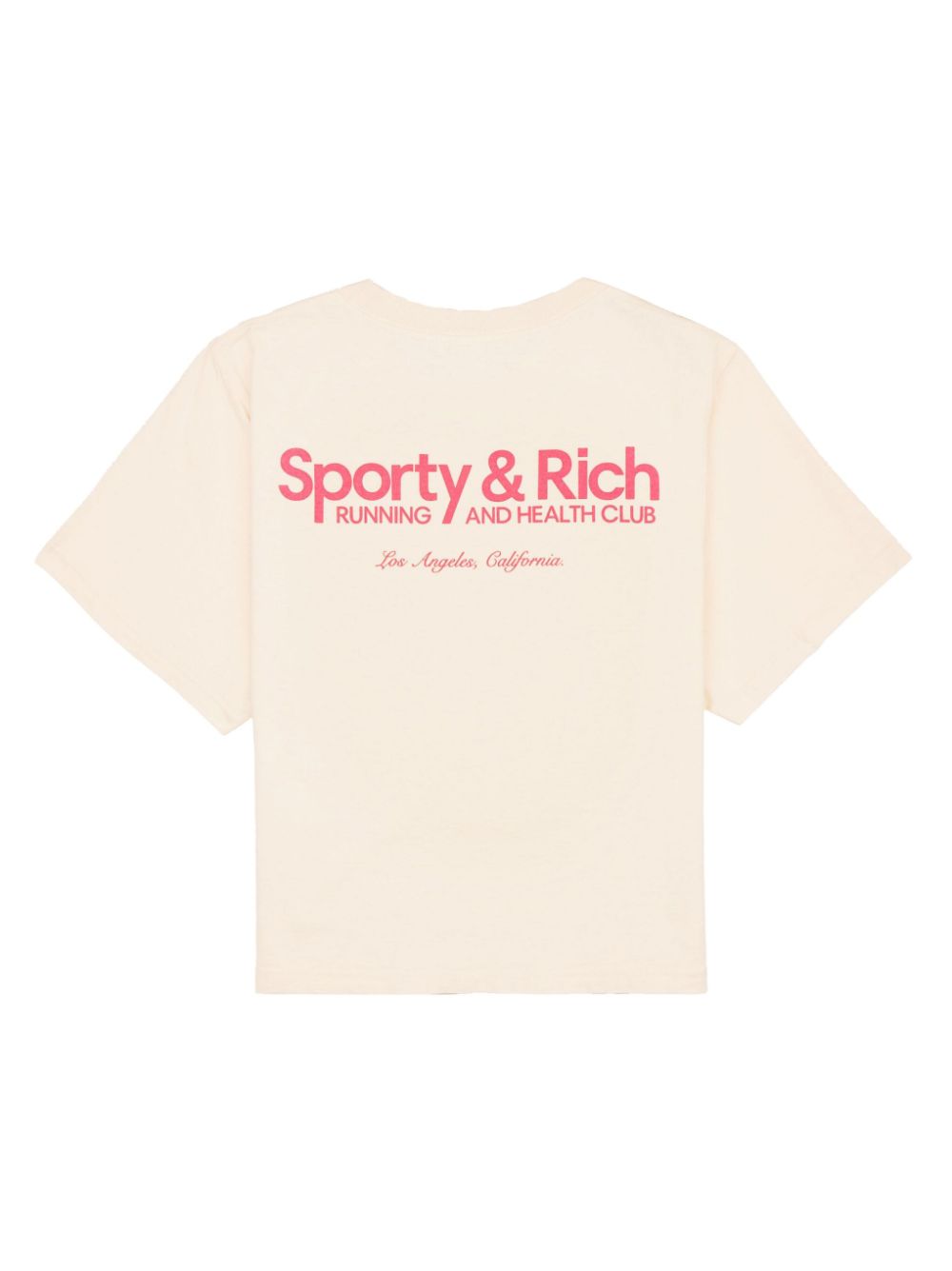 Sporty & Rich T-shirt met logoprint - Beige