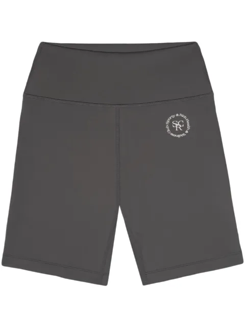 Sporty & Rich logo-print biker shorts