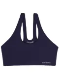 Sporty & Rich logo-print sports bra - Blue