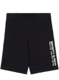 Sporty & Rich reflective logo-print cycling shorts - Black