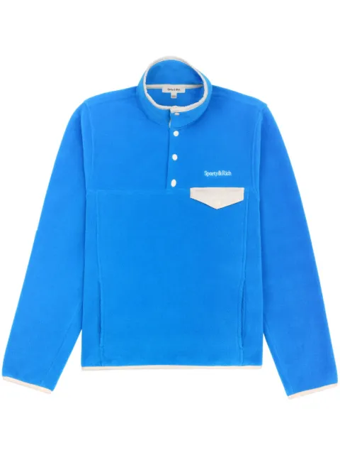 Sporty & Rich sudadera texturizado con logo bordado