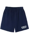 Sporty & Rich Sports Gym cotton shorts - Blue