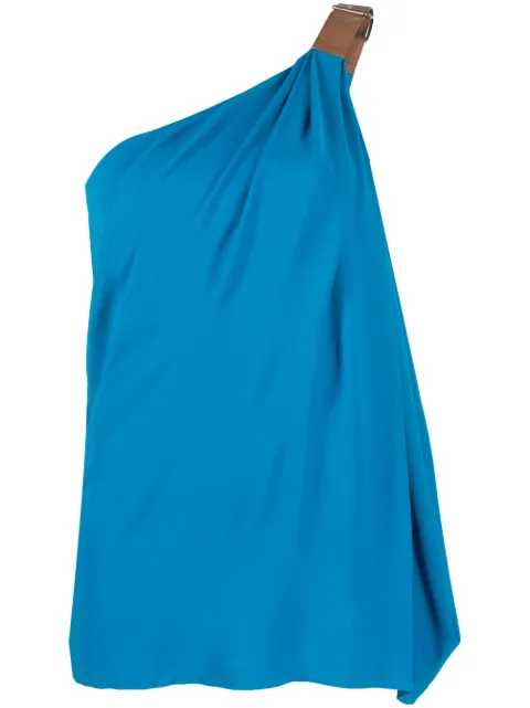 Alberta Ferretti buckled one-shoulder top