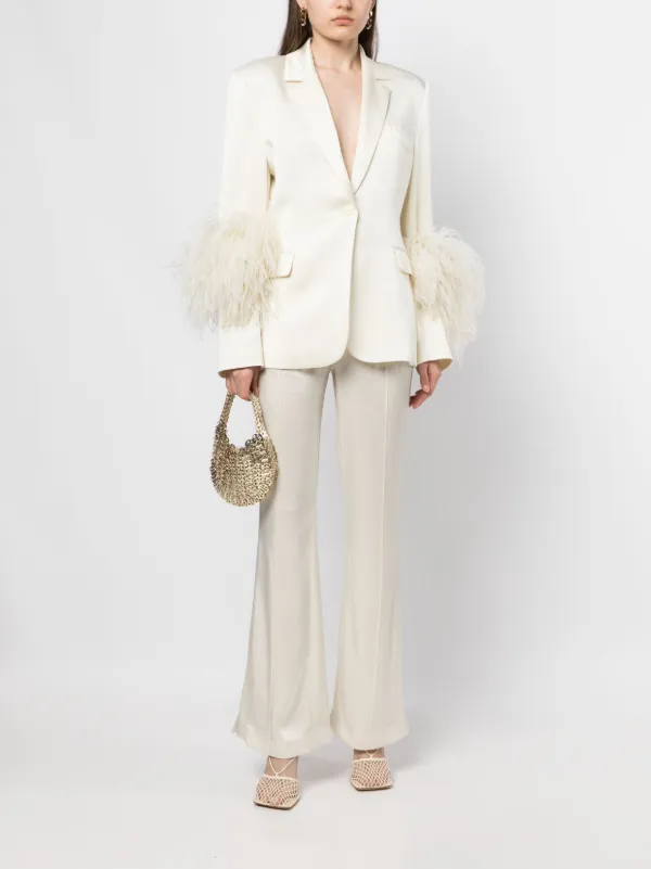 LAPOINTE ハイシャイン パンツ | ホワイト | FARFETCH JP 