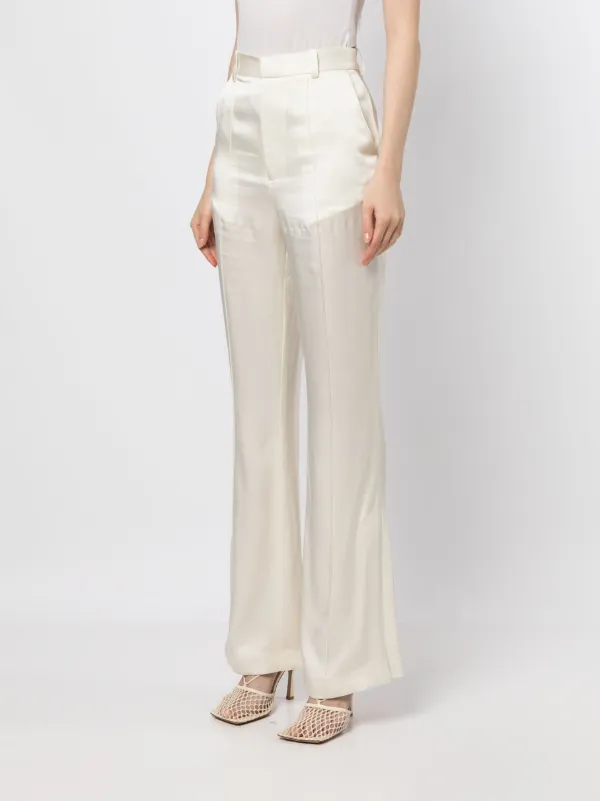 LAPOINTE ハイシャイン パンツ | ホワイト | FARFETCH JP 