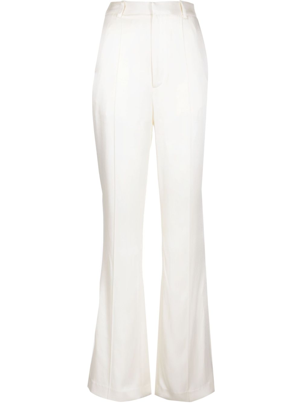 LAPOINTE high-shine finish trousers - White