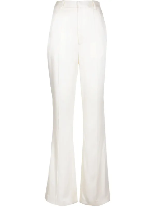 LAPOINTE ハイシャイン パンツ | ホワイト | FARFETCH JP 