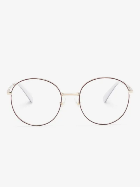 Miu Miu Eyewear lentes con armazón redonda