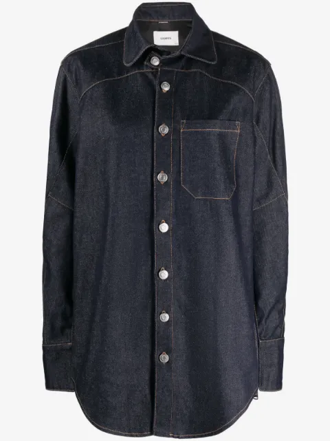Coperni Moto oversized denim shirt