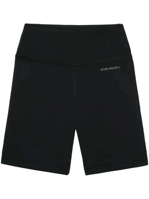 Sporty & Rich Radlerhose mit Logo-Print