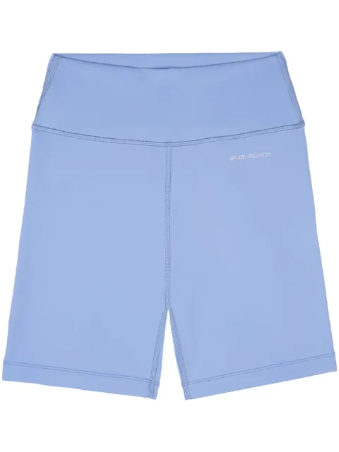 Sporty & Rich logo-print biker shorts