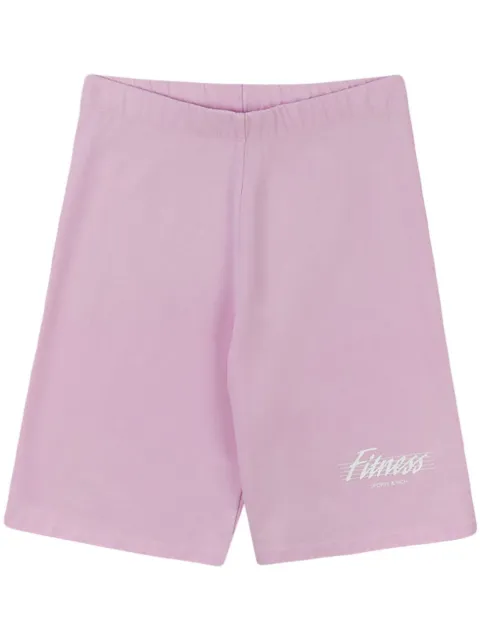Sporty & Rich shorts de ciclismo con eslogan estampado