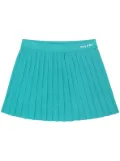 Sporty & Rich logo-print pleated tennis skirt - Blue