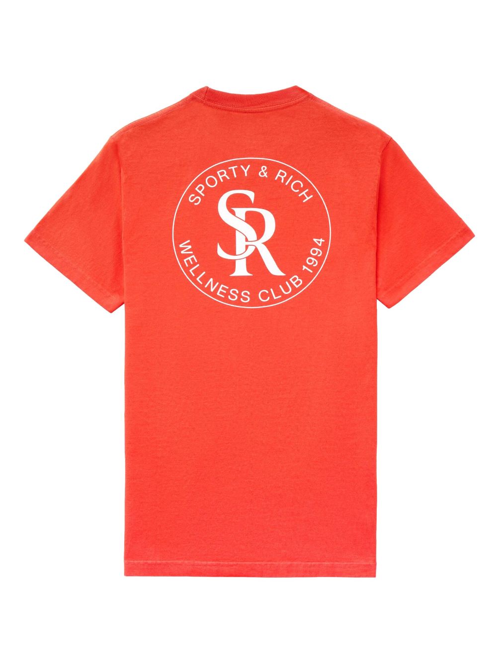 Shop Sporty And Rich Logo-print Cotton T-shirt In Red