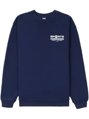 スウェット・トレーナー Sporty & Rich Water Drink Crewneck CR472PW スウェット・トレーナー Sporty & Rich Water Drink Crewneck