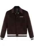 Sporty & Rich embroidered-logo bomber jacket - Brown