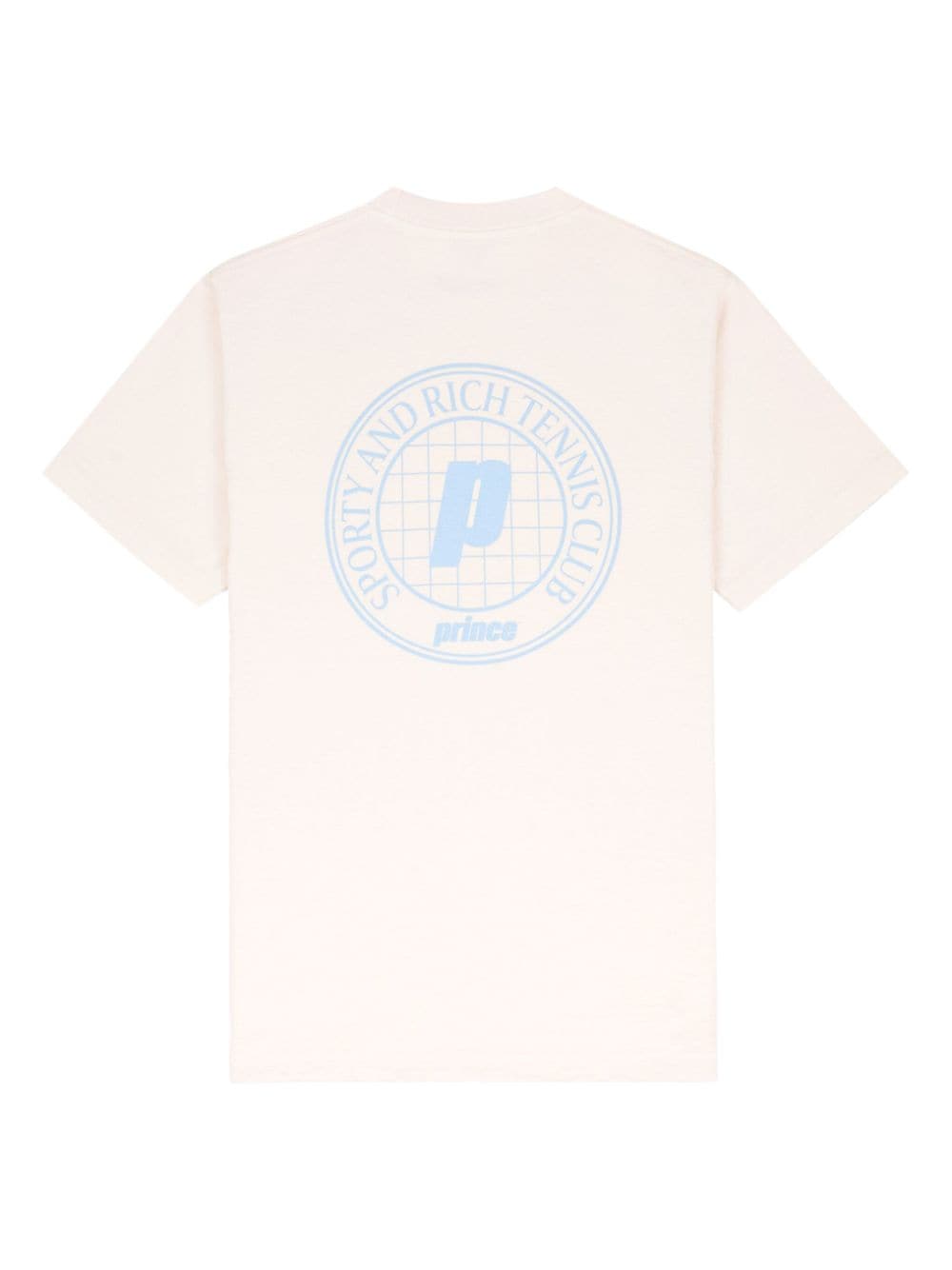 Shop Sporty And Rich Prince Club Cotton T-shirt In Neutrals