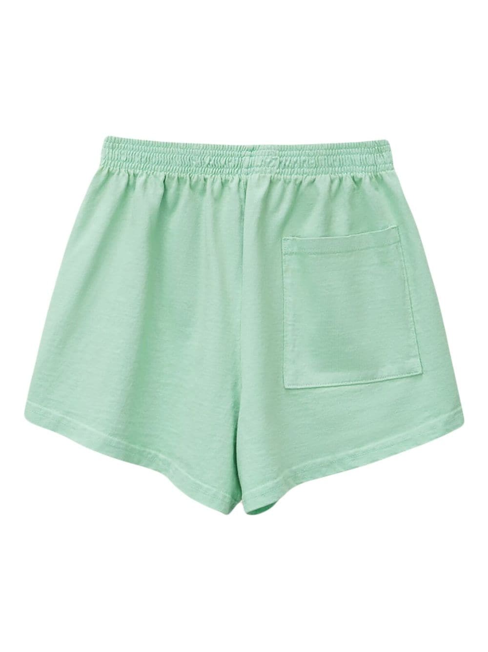 Shop Sporty And Rich Tennis Carraia Logo-print Shorts In Green