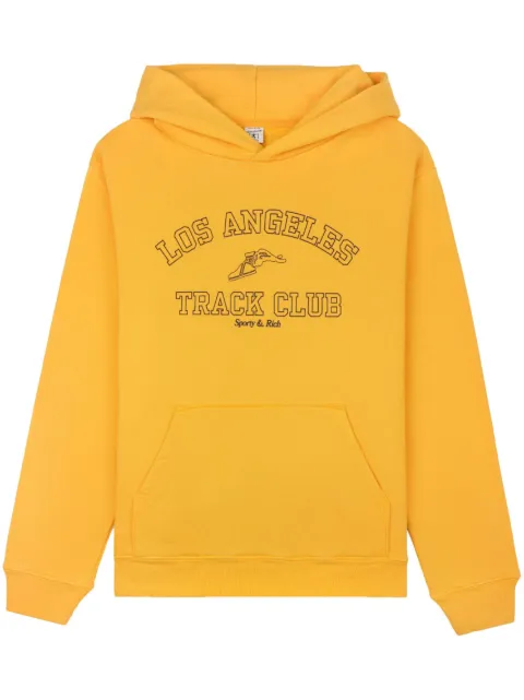 Sporty & Rich Track Club logo-print hoodie