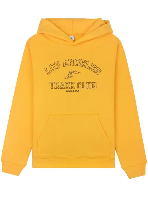 Hoodie à logo Track Club imprimé - Sporty & Rich - Modalova