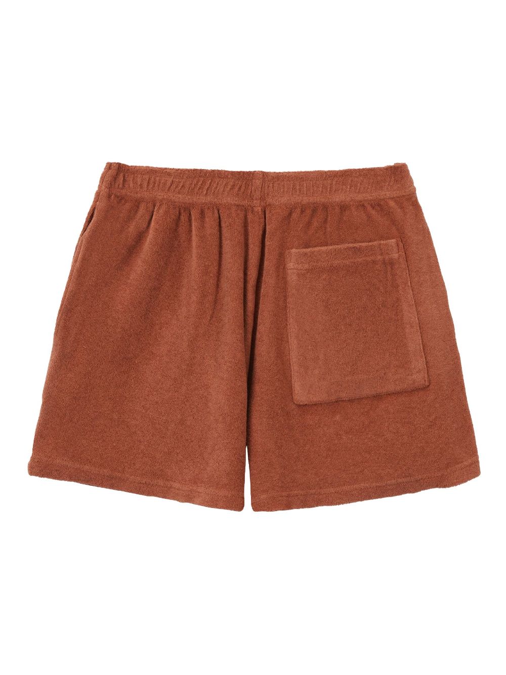 Shop Sporty And Rich Logo-embroidered Towelling-finish Shorts In Orange