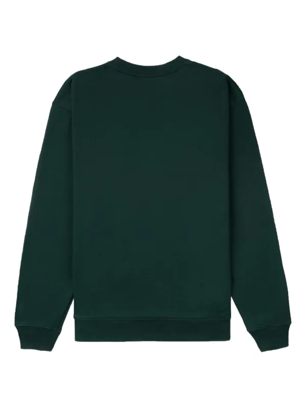 Sporty & Rich Connecticut Crest Cotton Sweatshirt | Green