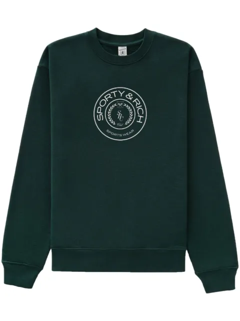 Sporty & Rich Connecticut Crest cotton sweatshirt 