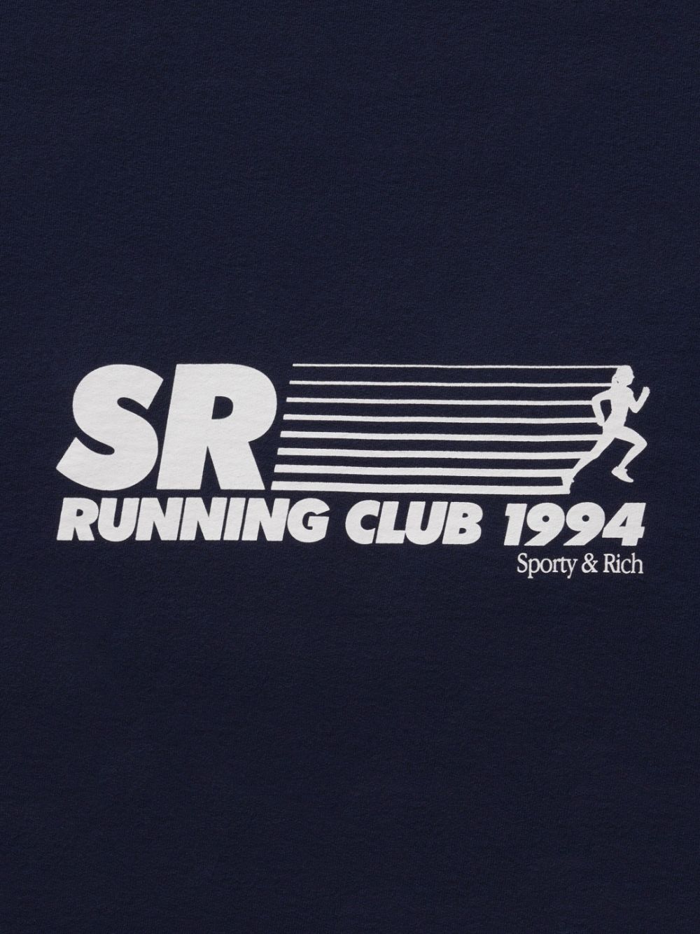 Shop Sporty And Rich Sr Running Club Sweatshirt In Blue