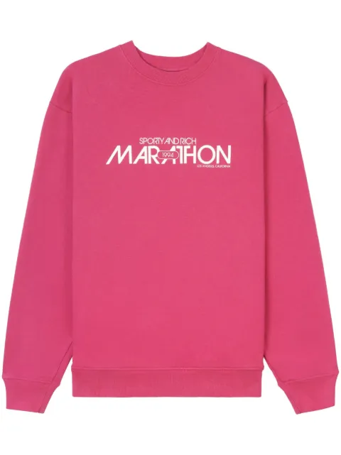 Sporty & Rich Marathon cotton sweatshirt 