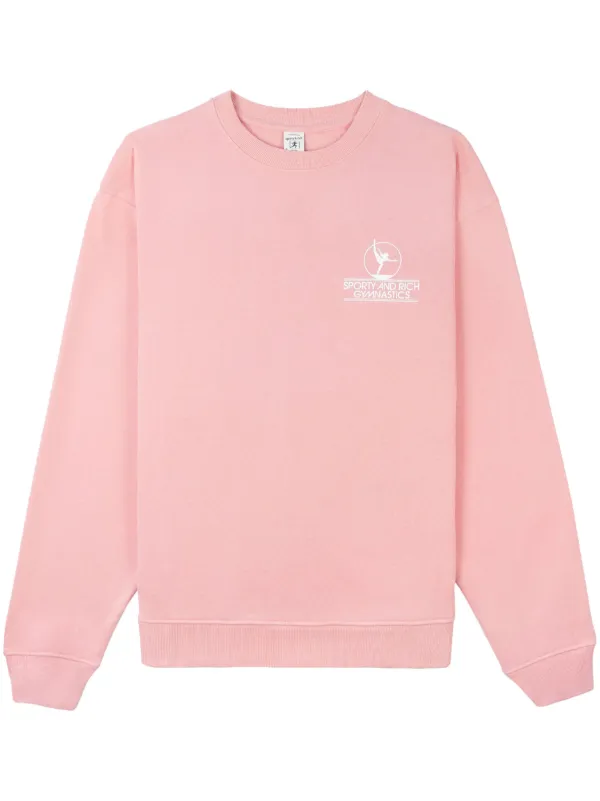 Sporty Rich Gymnastics logo print Sweatshirt Pink FARFETCH CA