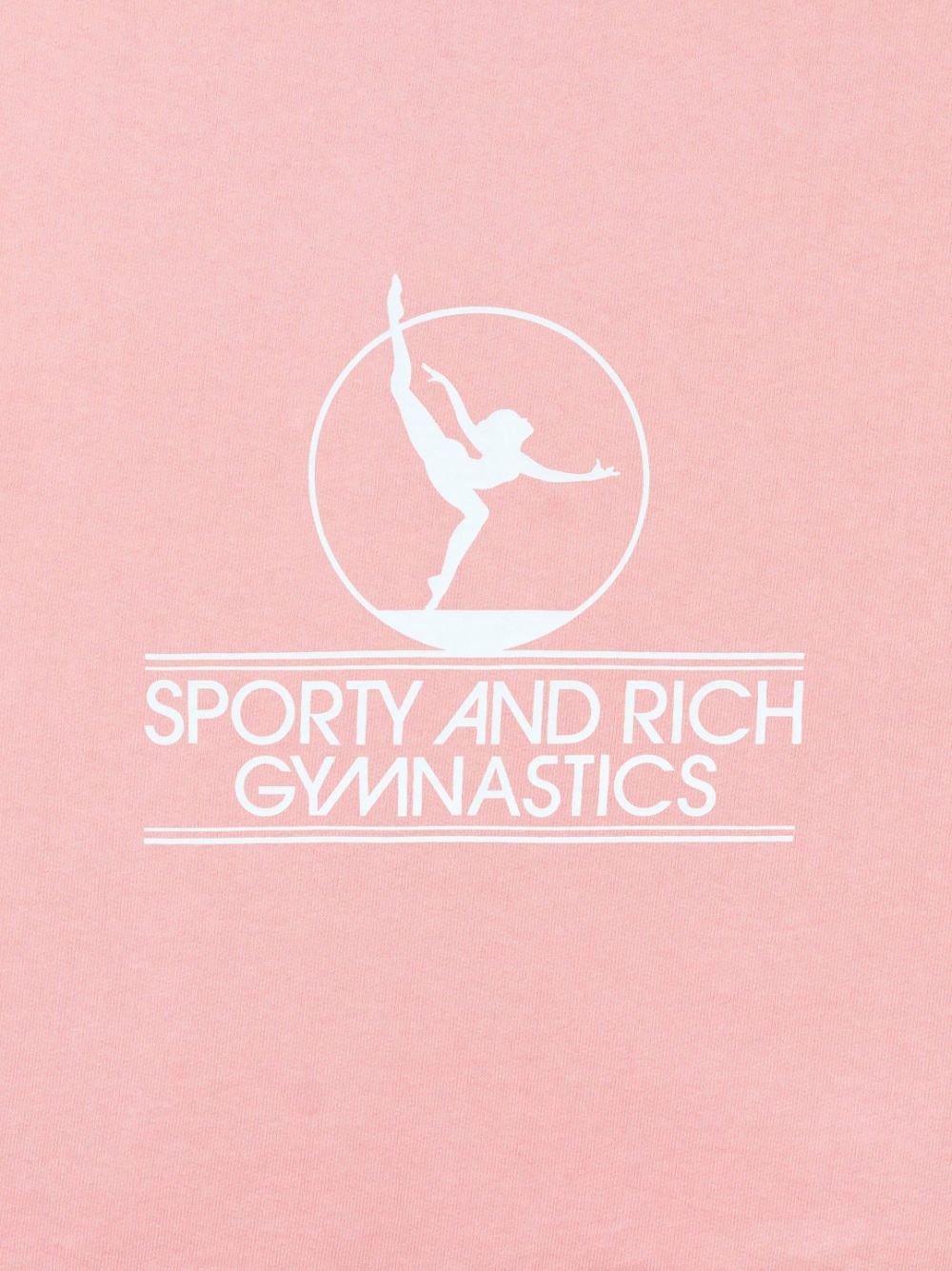 Shop Sporty And Rich Gymnastics Logo-print Sweatshirt In Rose